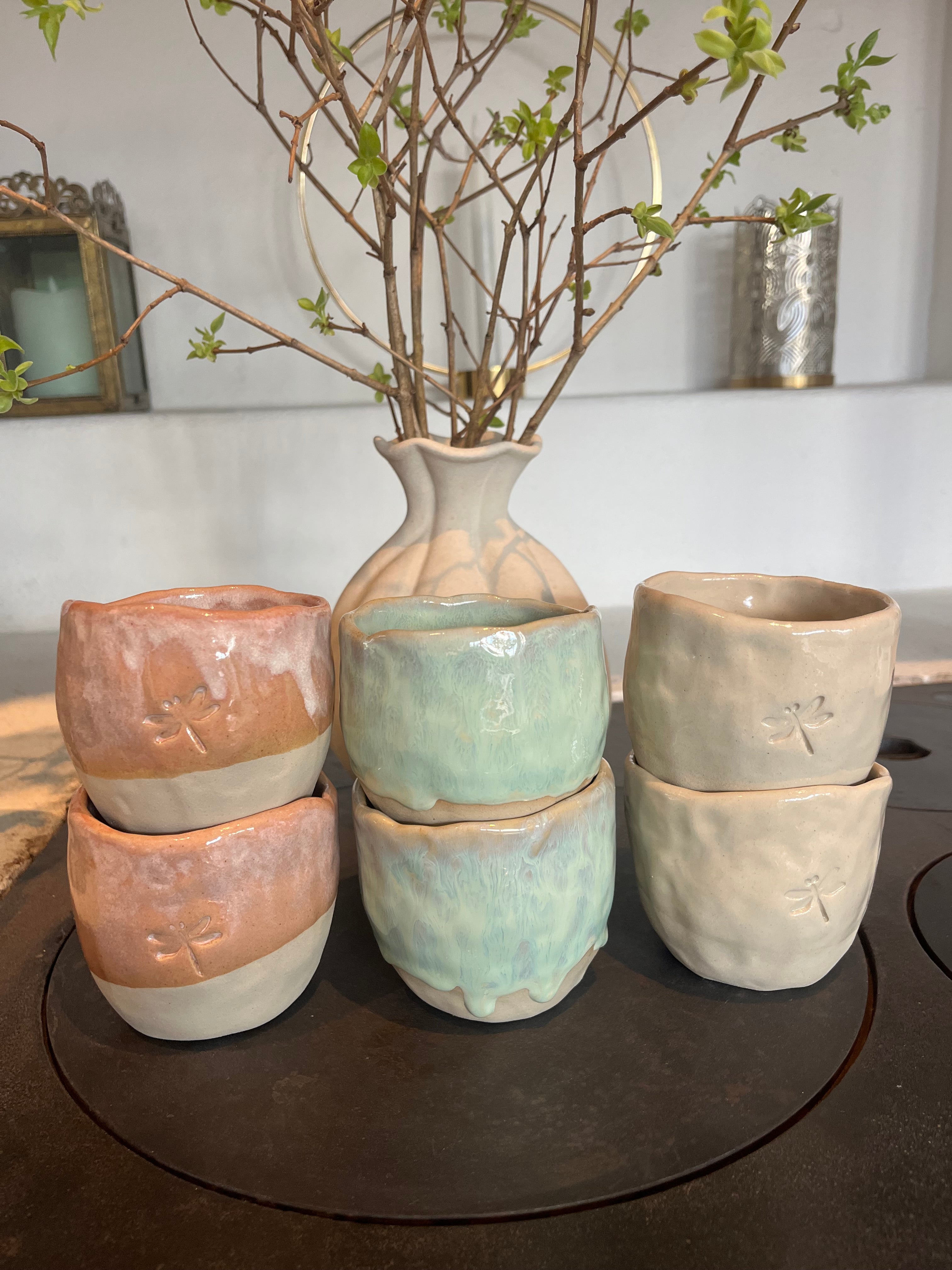 Tummad mugg med trollslända